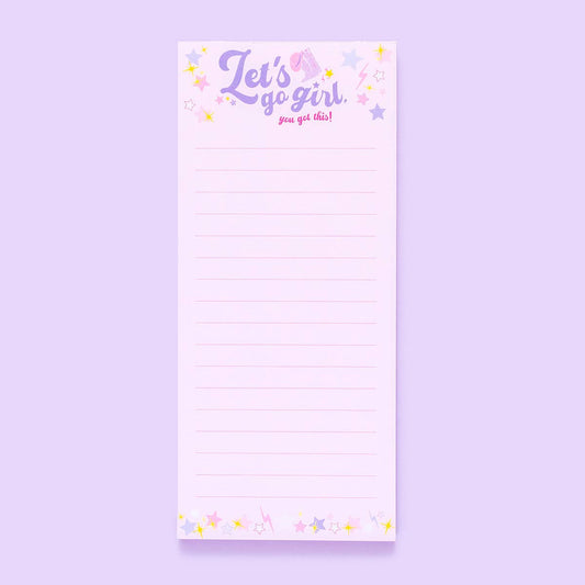 List Pad - Let's Go Girl