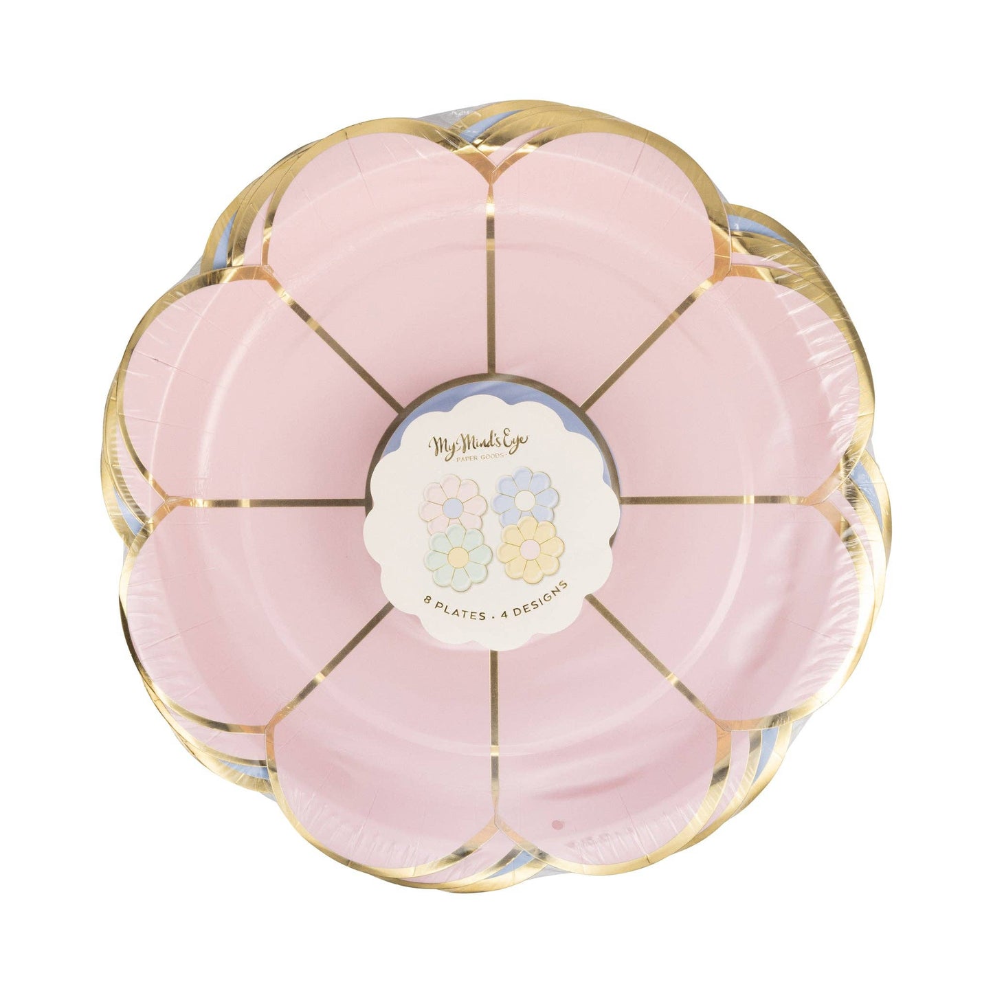 Pastel Flower Plate Set