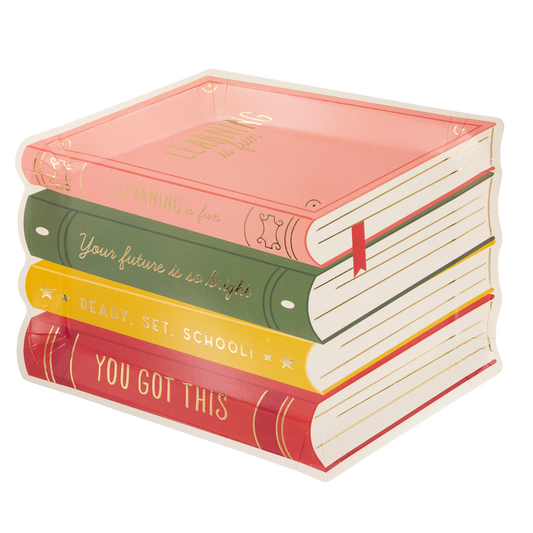 Stack of Books Plate
