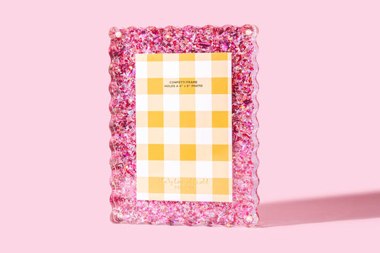 Picture Frame - Medium - Pink Confetti