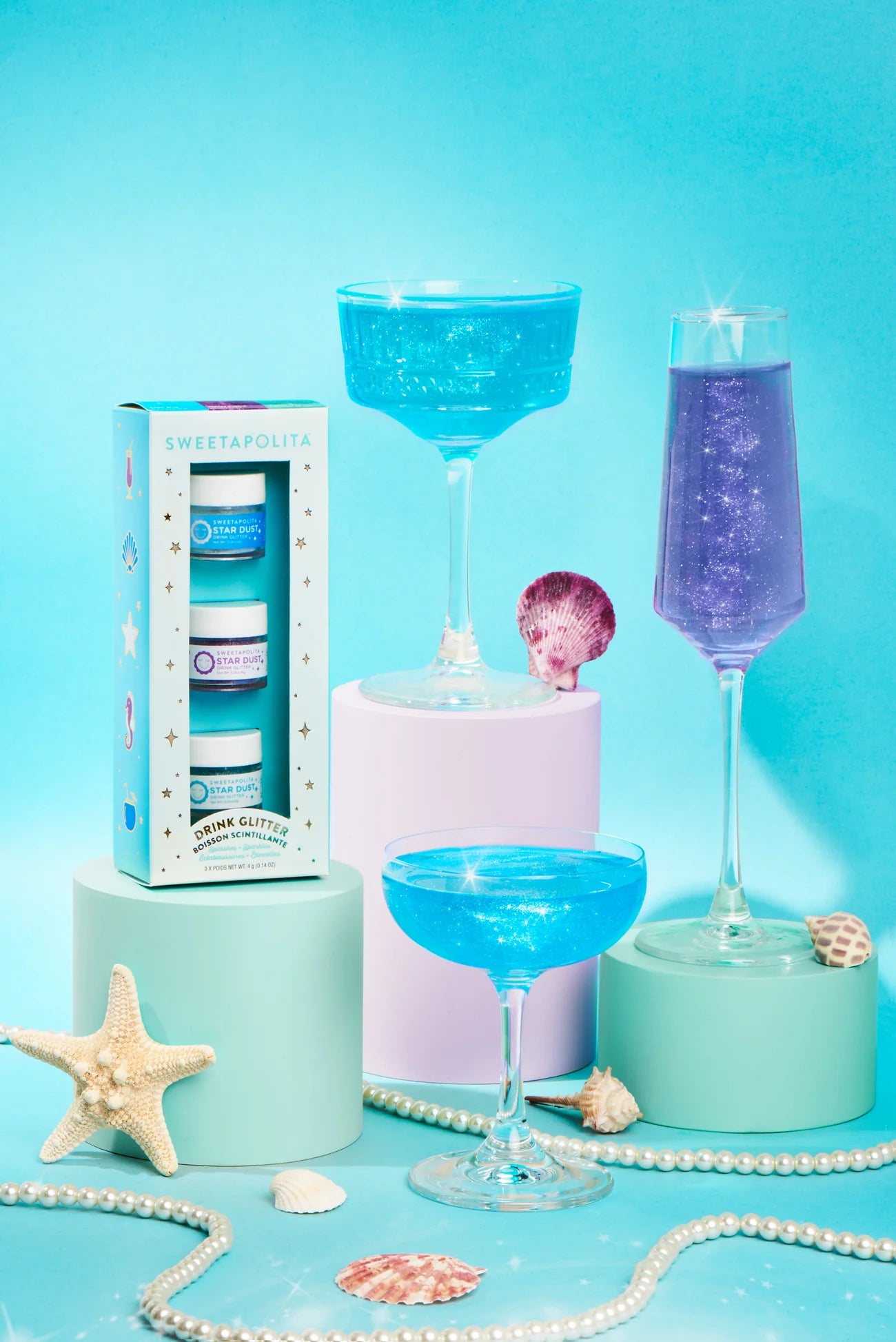 Drink + Dessert Edible Glitter Trio | Splashes + Sparkles