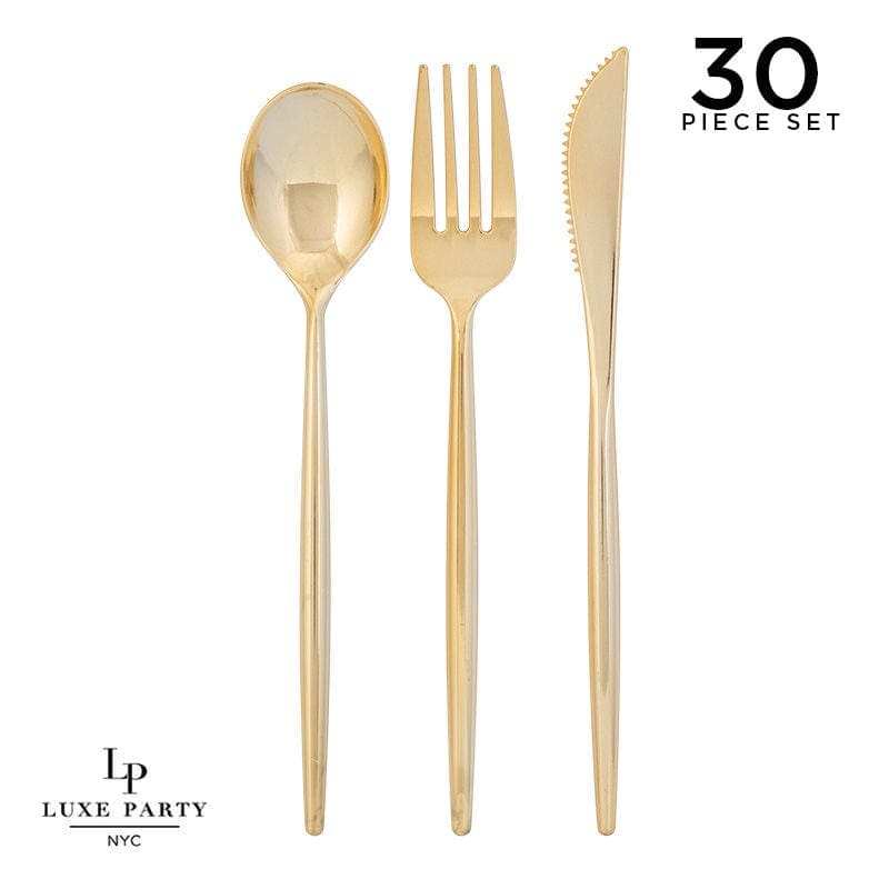 Matrix Gold Cutlery Set | 30pc