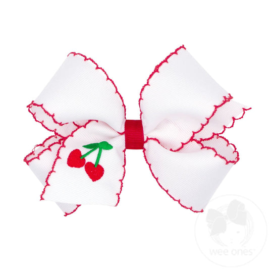 Medium Grosgrain Bow | Cherry