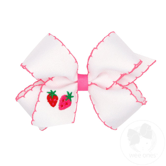 Medium Grosgrain Bow | Strawberry