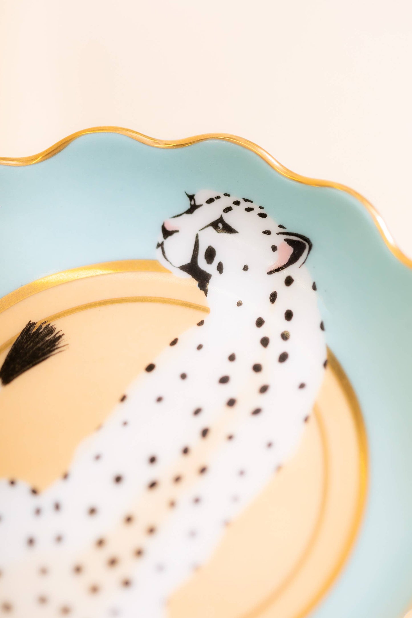Cheetah Round Trinket Dish