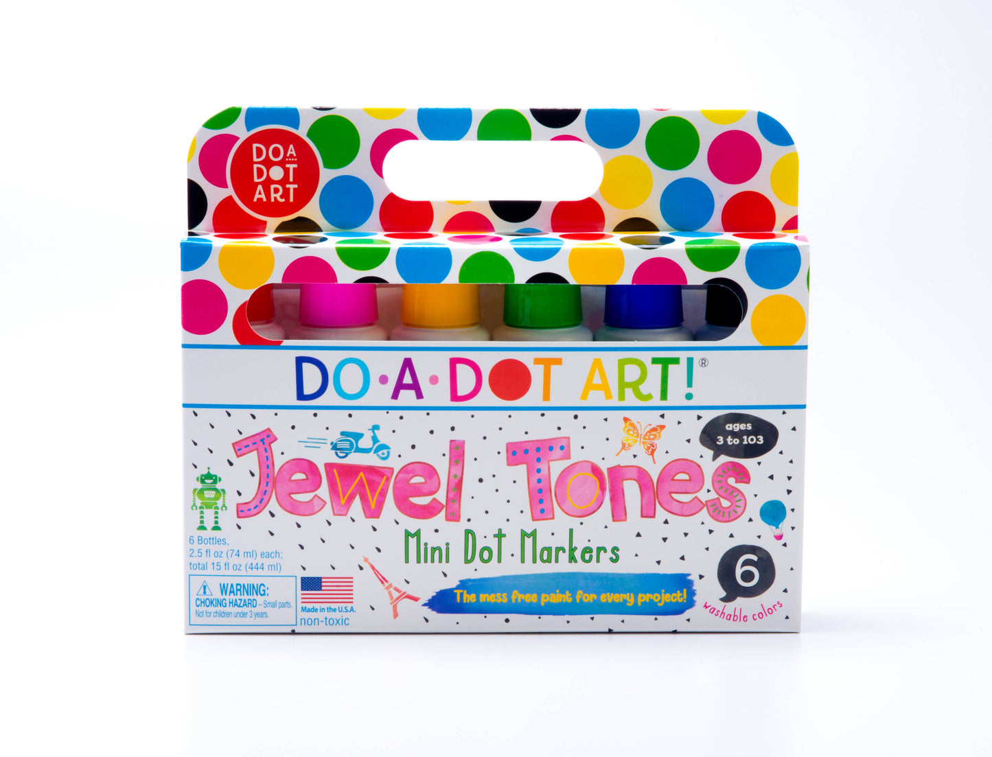 Jewel Tones Mini Dot Markers | 6pk