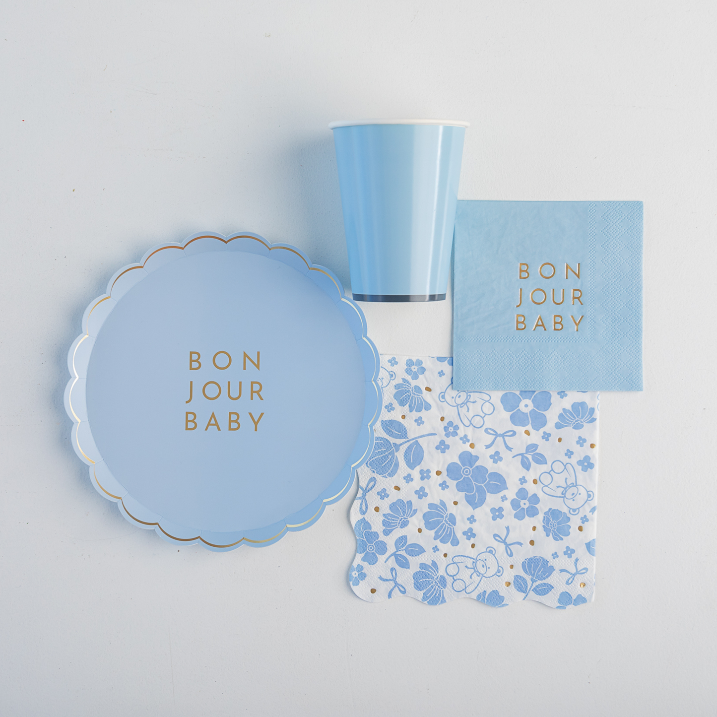 Bonjour Baby Sky Blue Small Plates