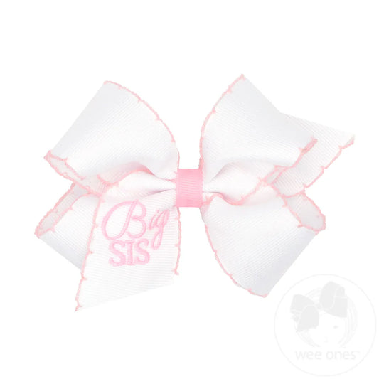 Medium Grosgrain Bow Moonstitch | Big Sis