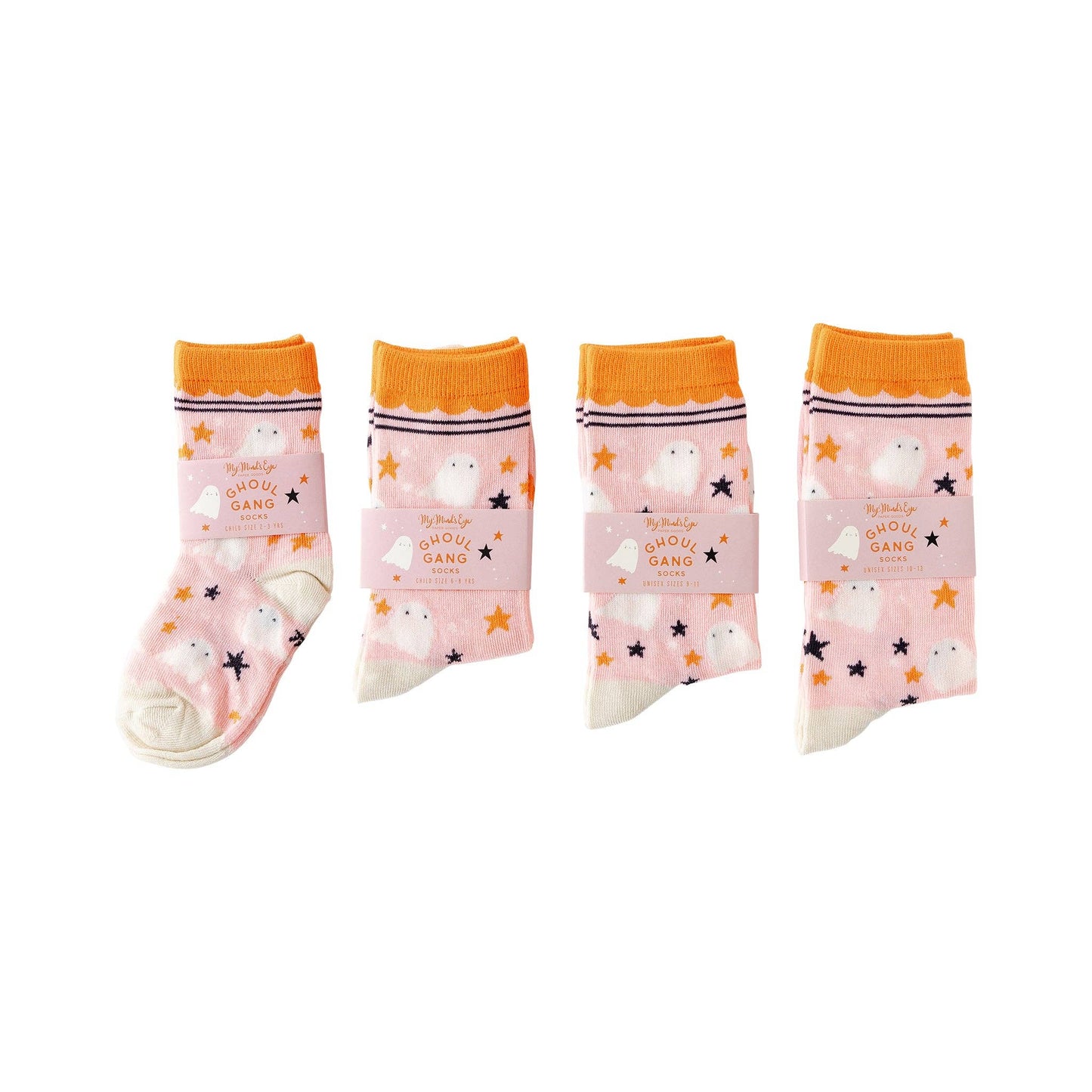 Ghost Pattern Socks: Child Medium