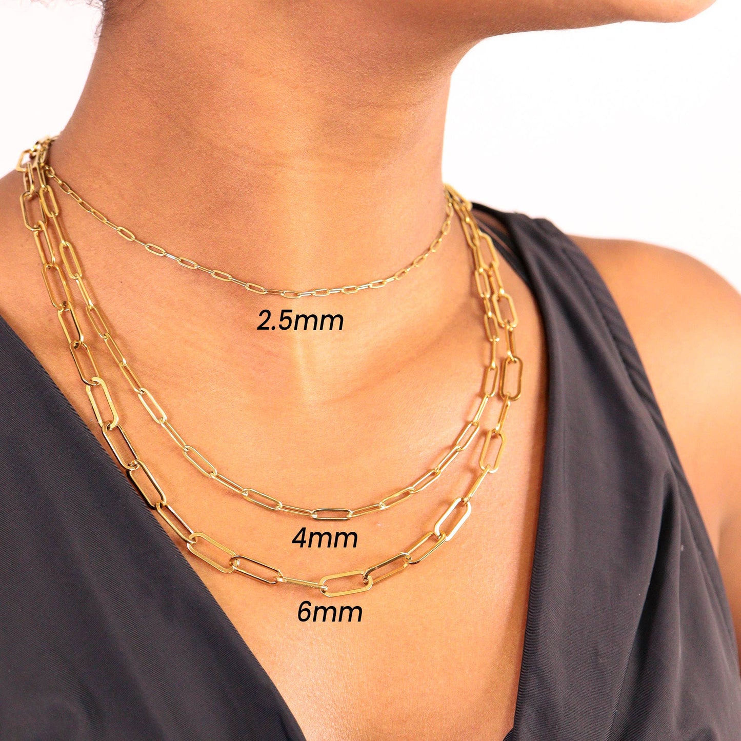 Paperclip Chain Necklace | 4mm