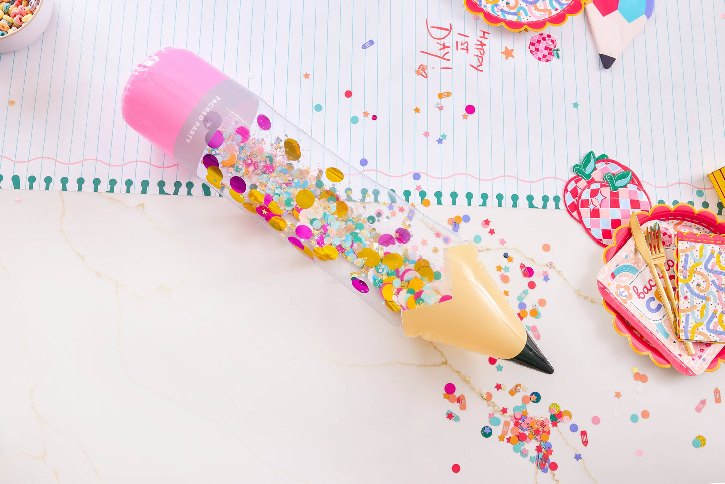 Jumbo Inflatable Pencil + Sticker Kit
