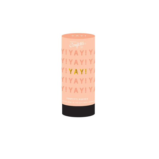 Yay Confetti Popper | Peach