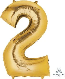 Gold Foil Number Balloon | 34"