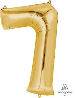 Gold Foil Number Balloon | 34"