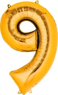 Gold Foil Number Balloon | 34"