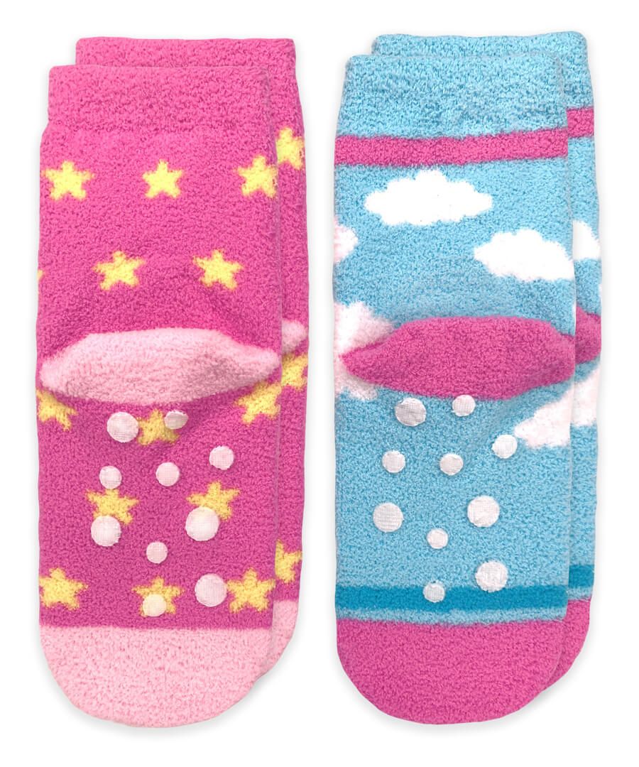 Unicorn & Rainbow Fuzzy Non-Skid Socks