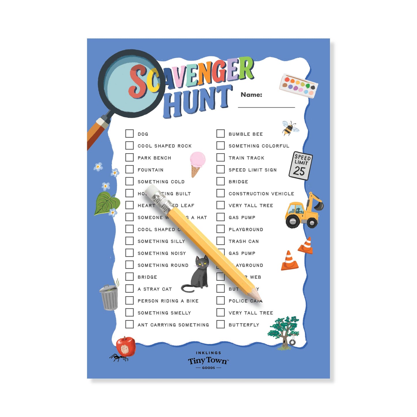 Tiny Town™ Play Notepad | Scavenger Hunt
