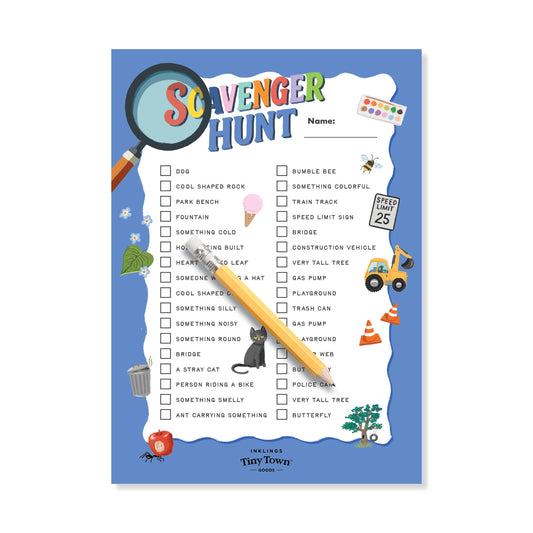 Tiny Town™ Play Notepad | Scavenger Hunt