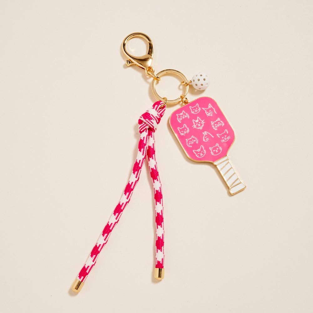 Pickleball Paddle Rope Bag Charm