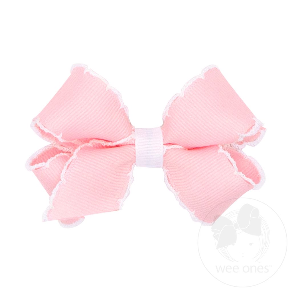 Mini Classic Grosgrain Moonstitch Bow