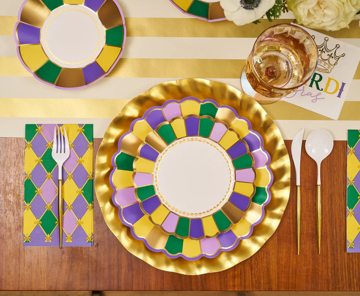 Let's Mardi Salad Plates
