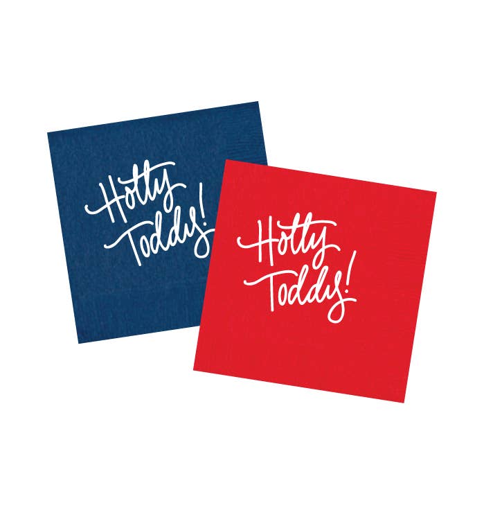 Hotty Toddy! Napkins | Red & Blue