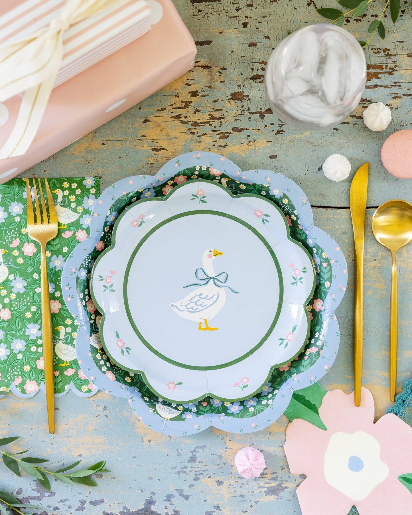 Goose Pattern Dinner Napkin