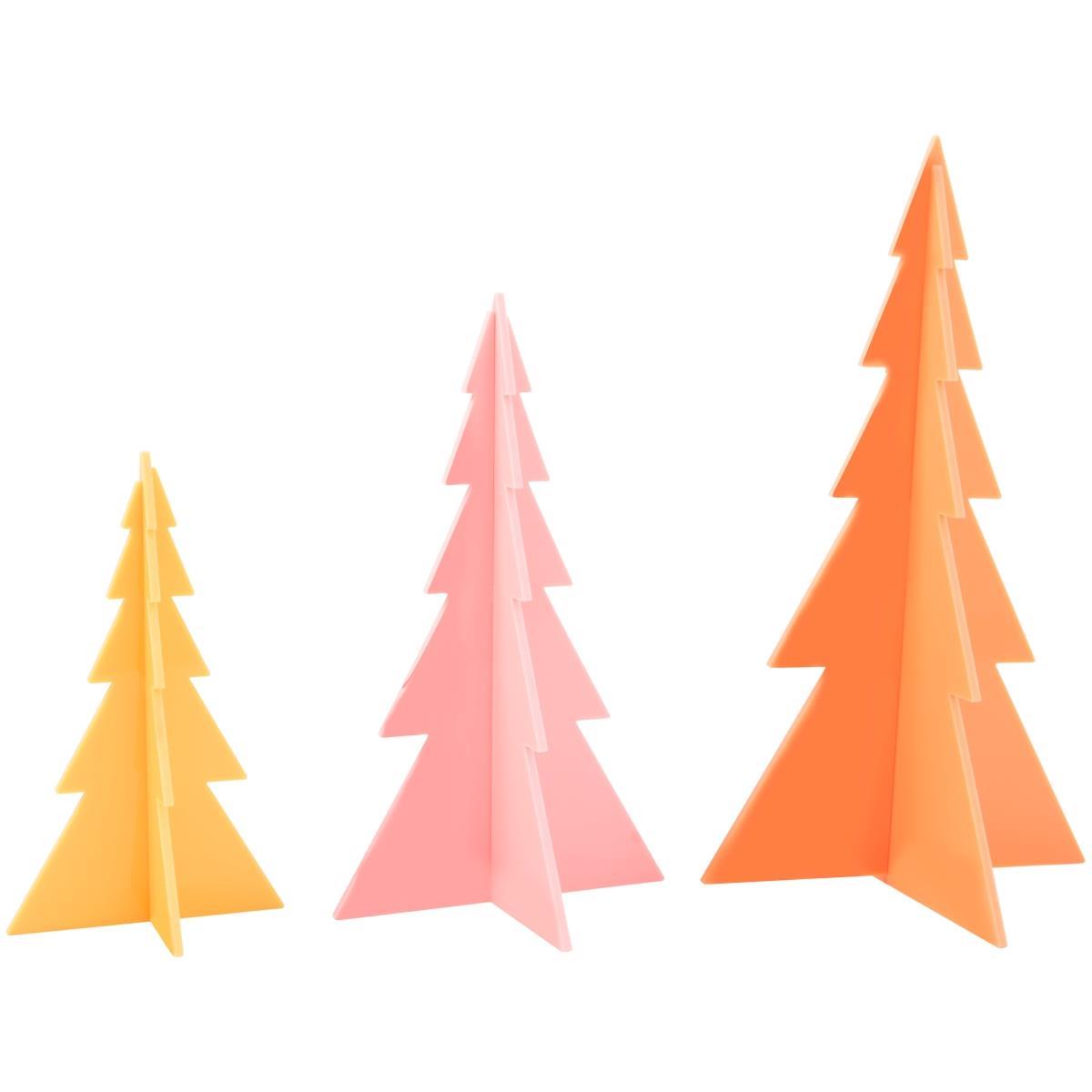 Kailo Chic Acrylic Trees | Orange/Pink/Yellow