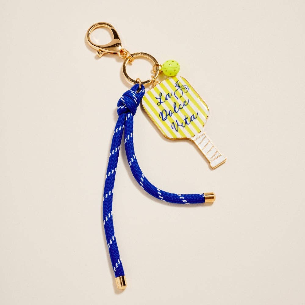 Pickleball Paddle Rope Bag Charm