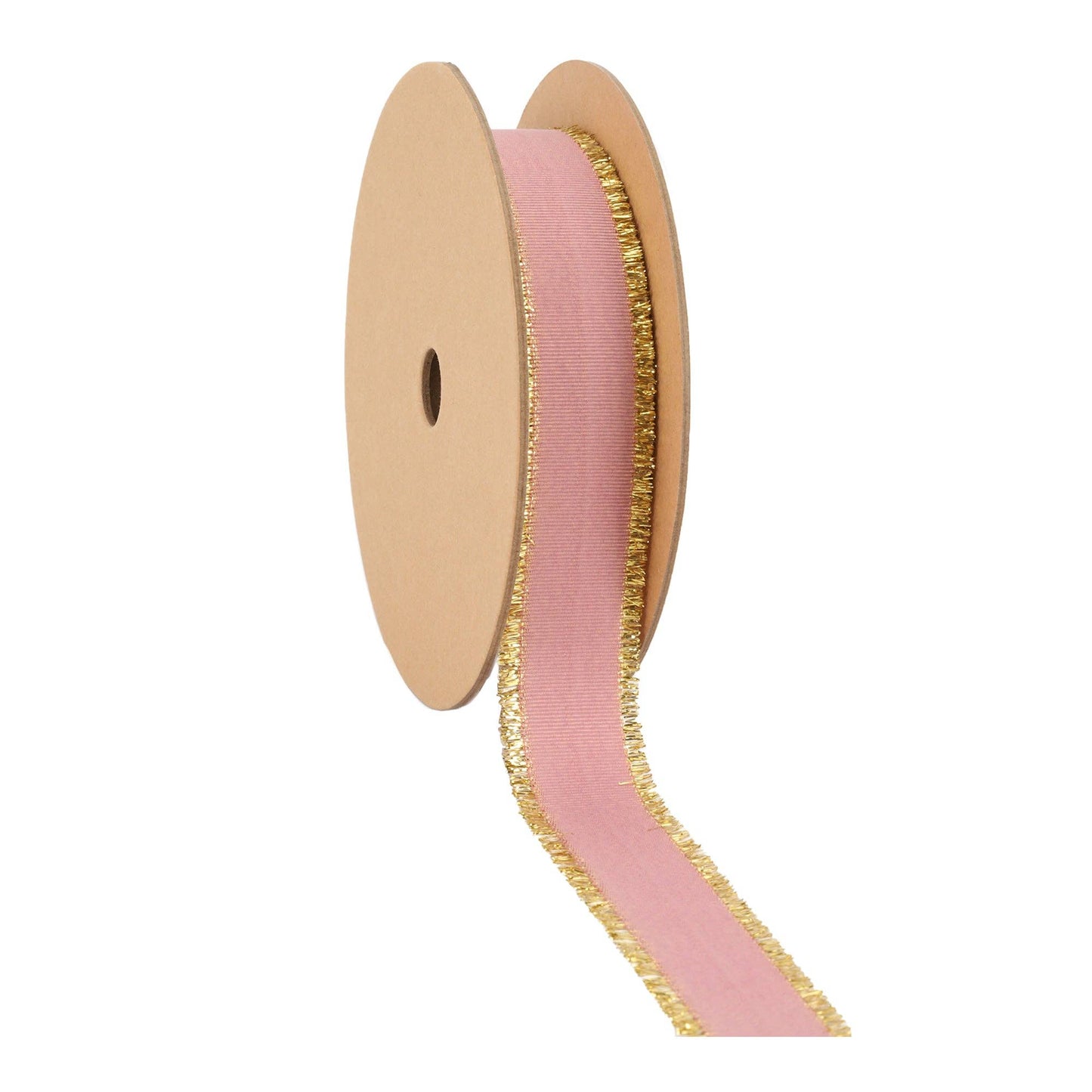 Textured Grosgrain Ribbon | Gold Metallic Fringe Quartz