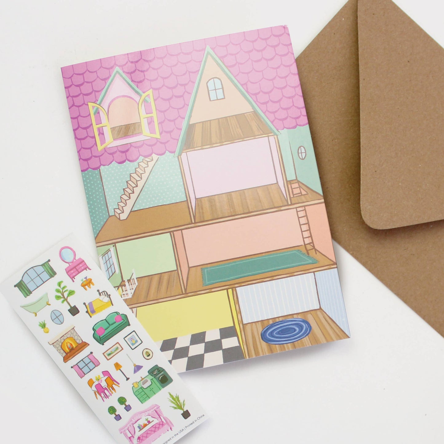 Sticker Scene Card | Dollhouse