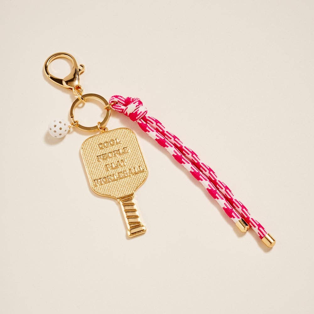 Pickleball Paddle Rope Bag Charm