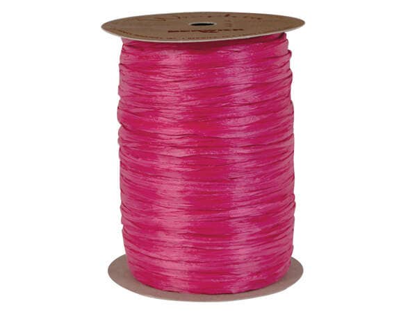 Matte Raffia Ribbon: Coral Matte / 1 Pack / 100 yards