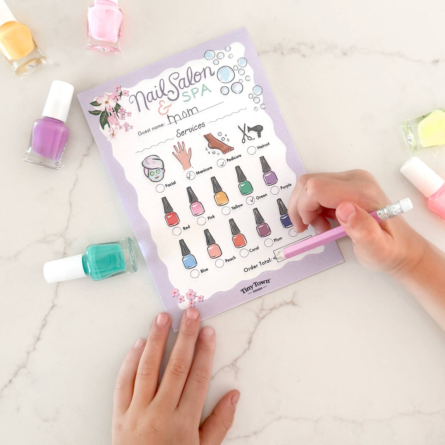Tiny Town™ Play Notepad | Nail Salon & Spa