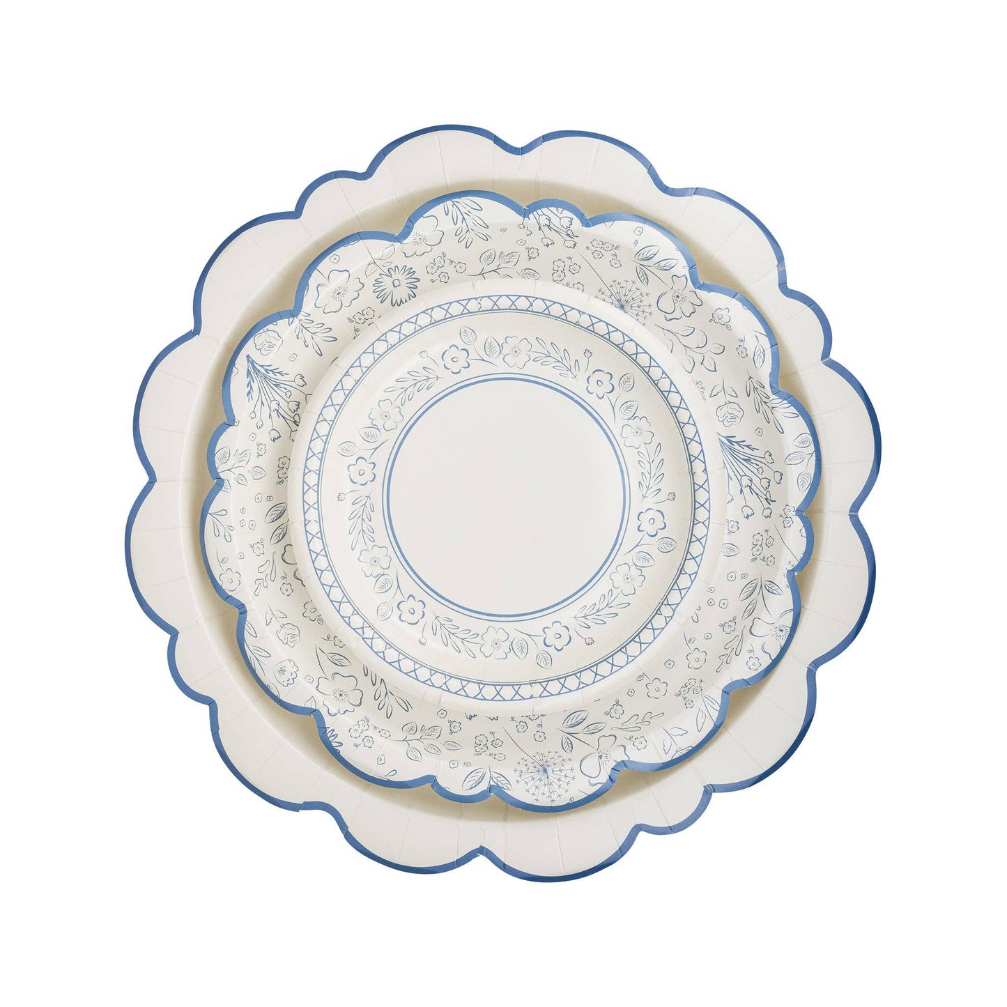 Pembroke Floral 7" Paper Dessert Plate