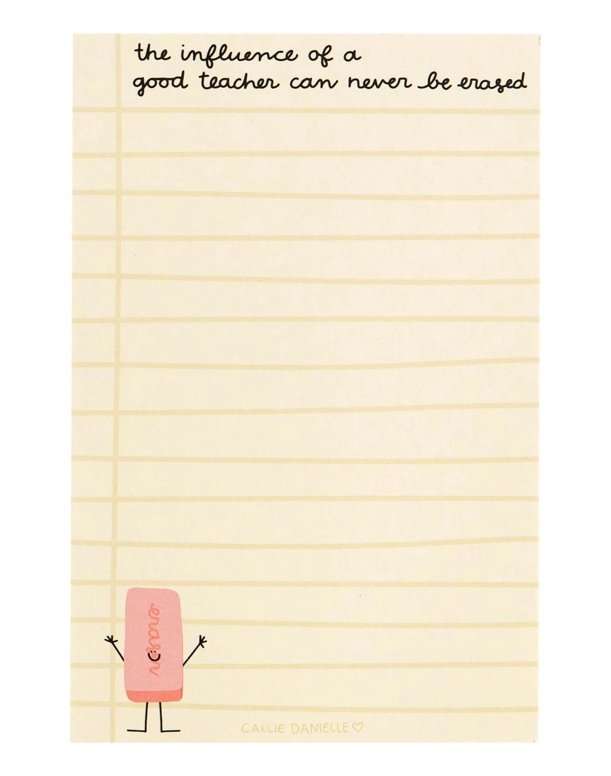 Influence Of A Good Teacher Notepad