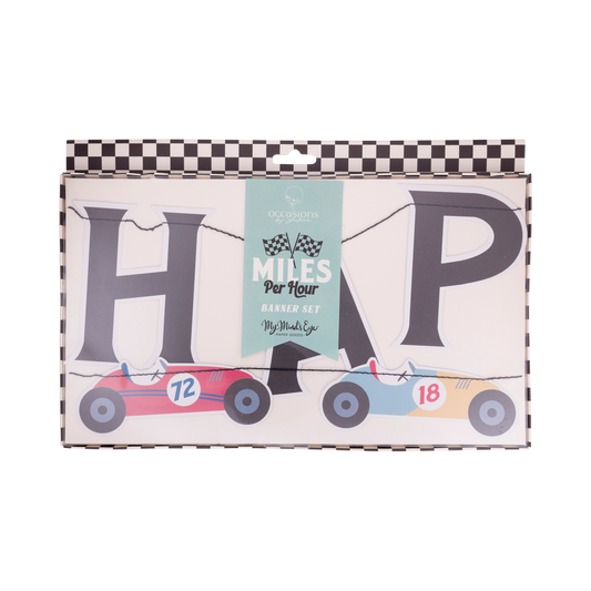 Miles per Hour | Happy Birthday Banner Set