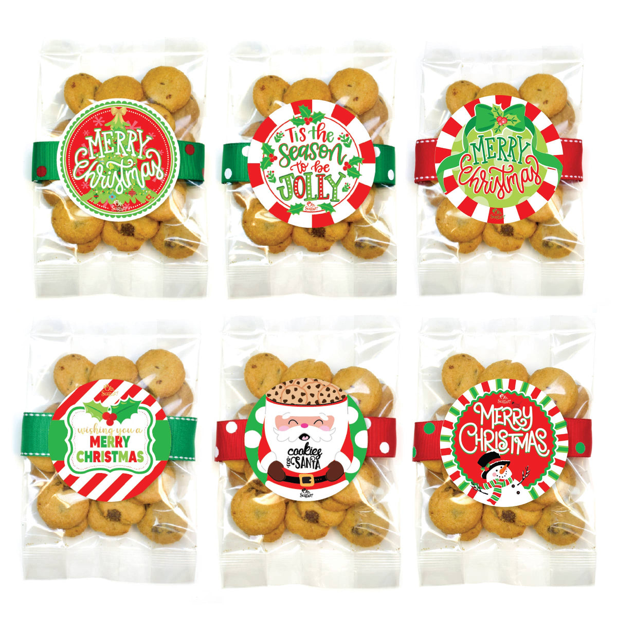 Christmas Cookie Bags | Chocolate Chip