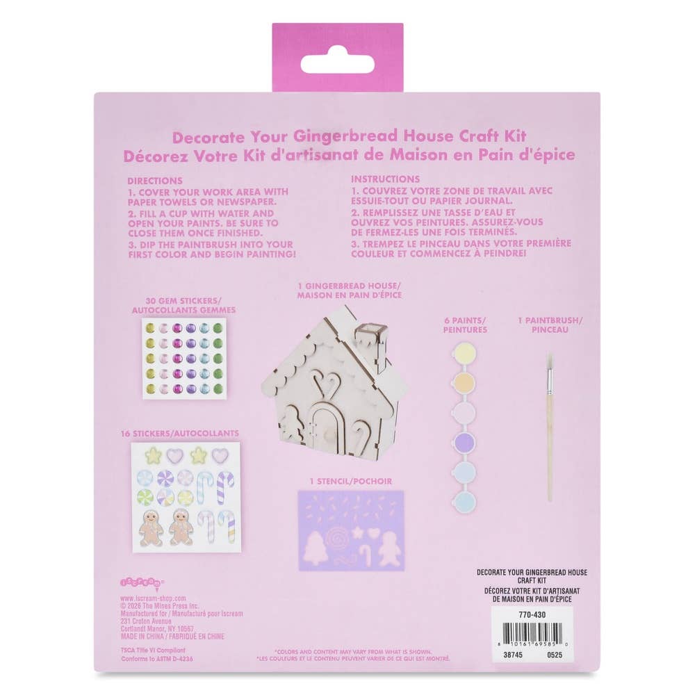 Paint Your Own Gingerbread House
