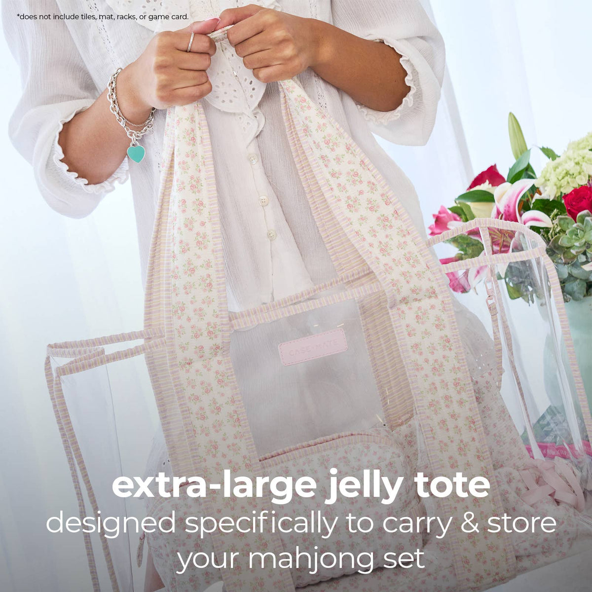 Mahjong Jelly Tote | Tortoiseshell Bow