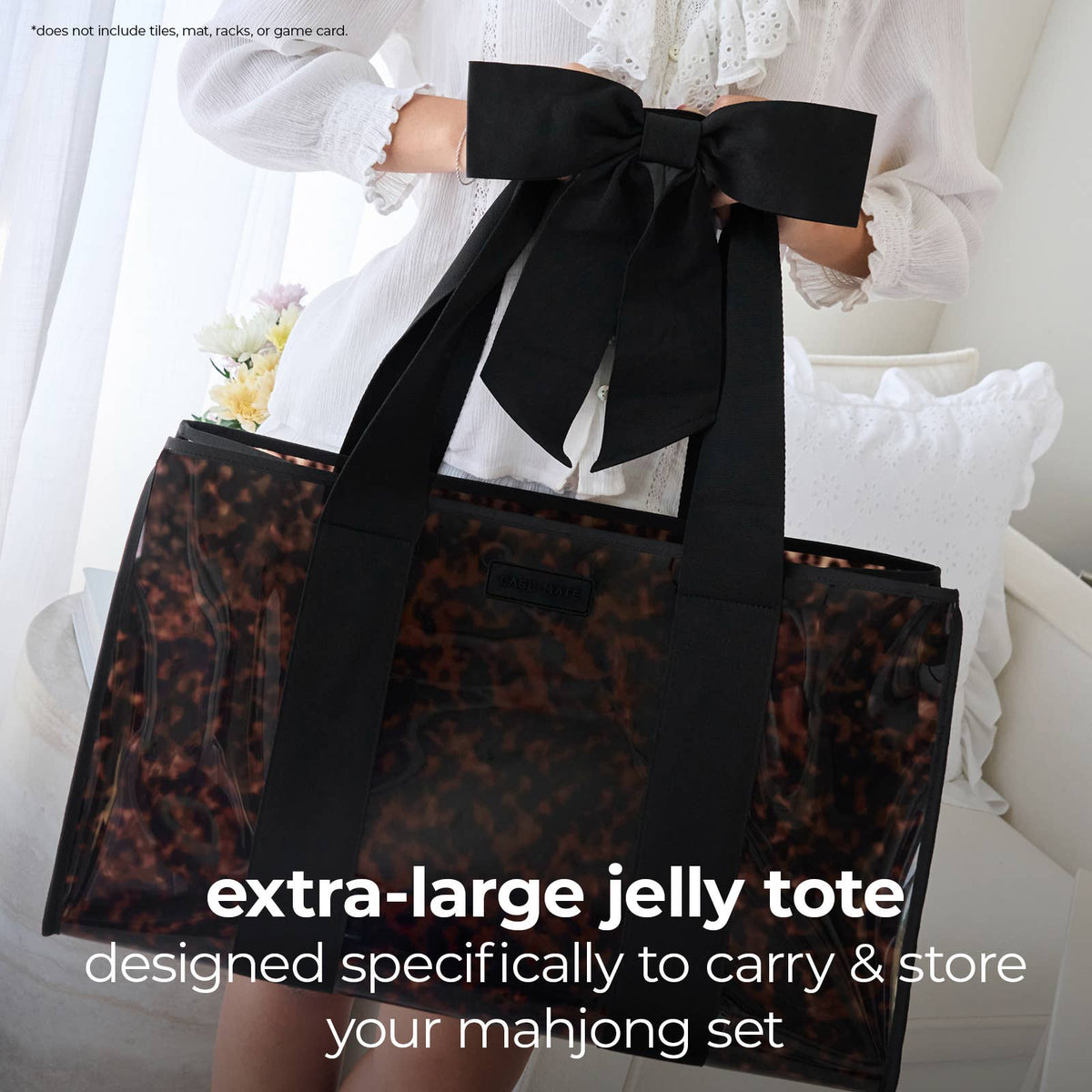 Mahjong Jelly Tote Set | Ballet Pink Bow