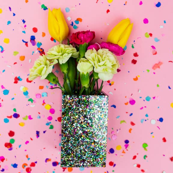 Pen + Pencil Cup - Colorful Confetti