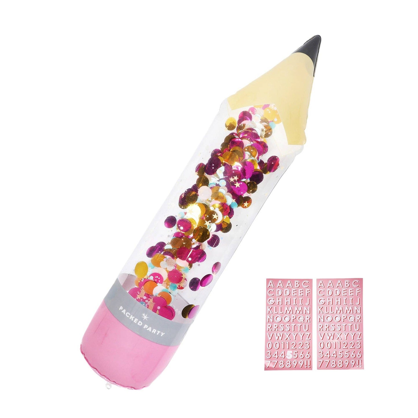 Jumbo Inflatable Pencil + Sticker Kit