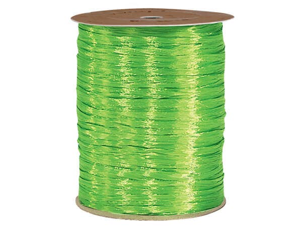 Pearlized Raffia Ribbon: Kelly Pearlized / 1 Pack / 500 yards