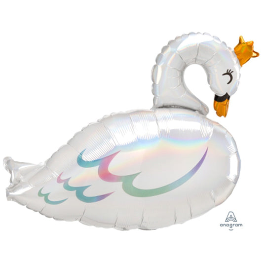 Iridescent Swan Foil Balloon