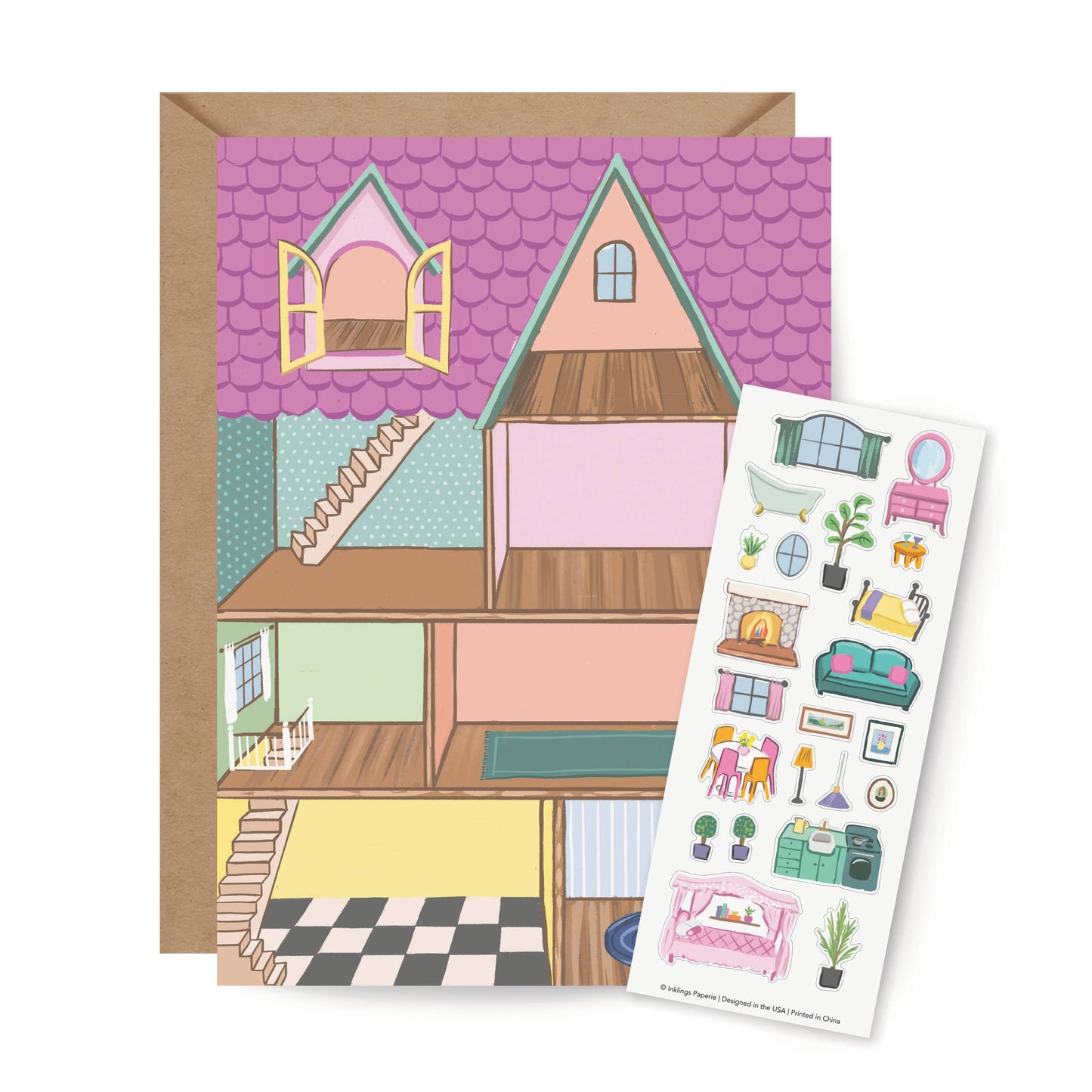 Sticker Scene Card | Dollhouse