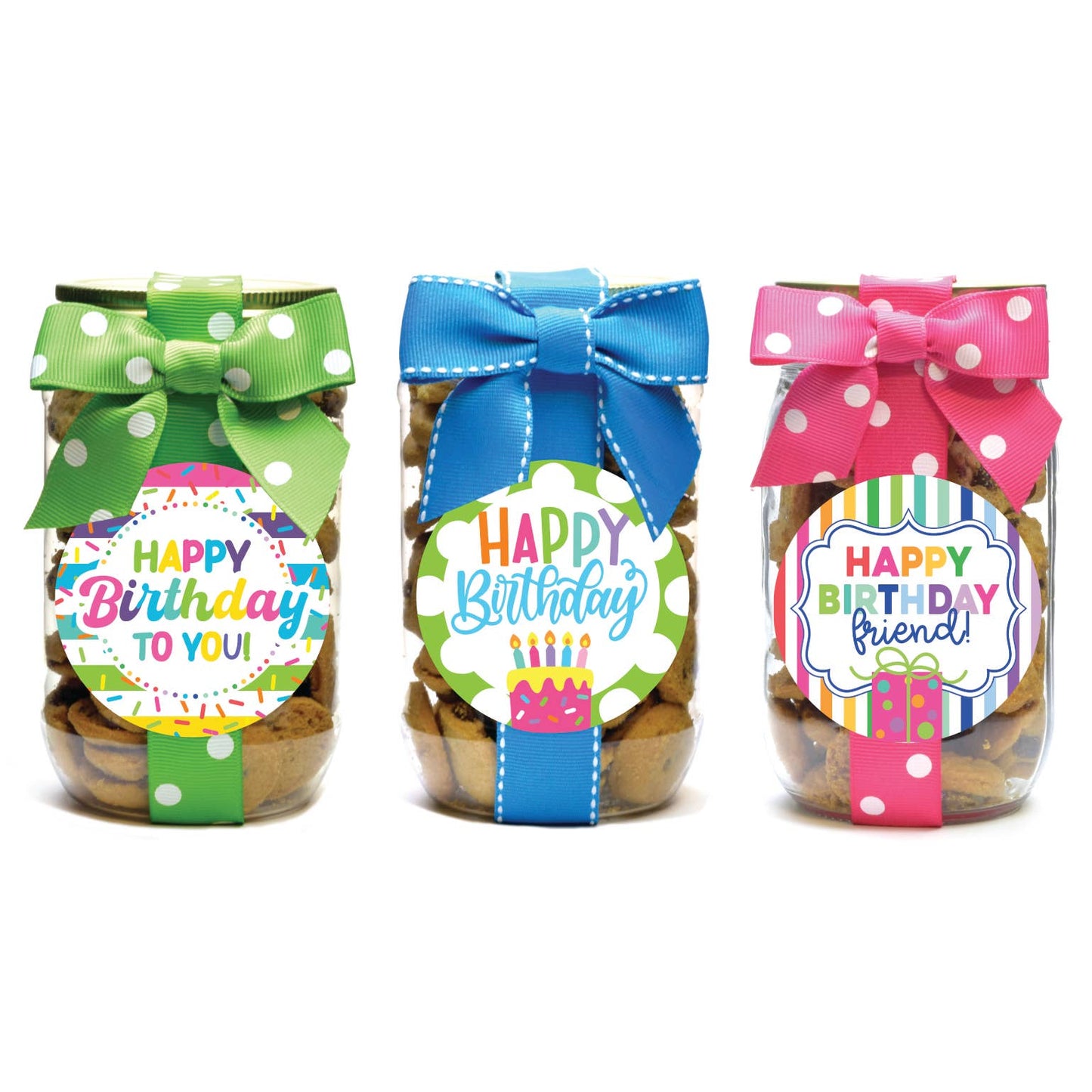 Cookie Jars - Birthday Assorted | Chocolate Chip