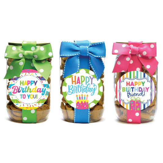 Cookie Jars - Birthday Assorted | Chocolate Chip