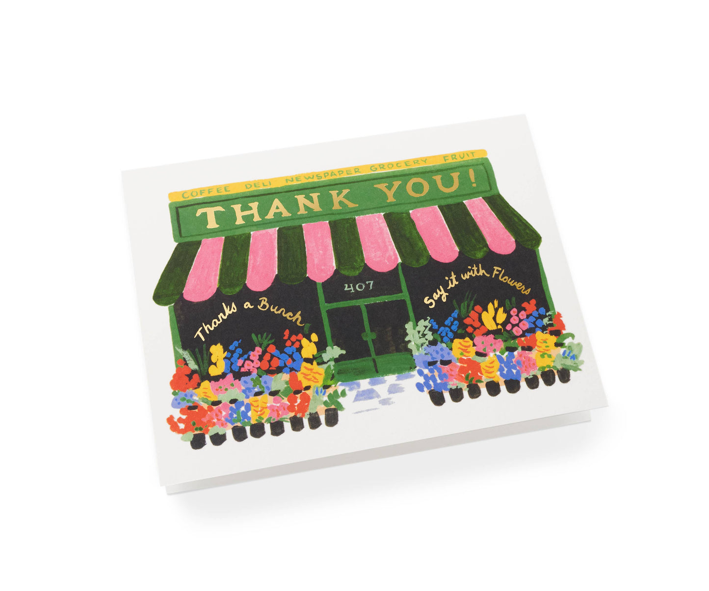 Flower Shop Thank You Card