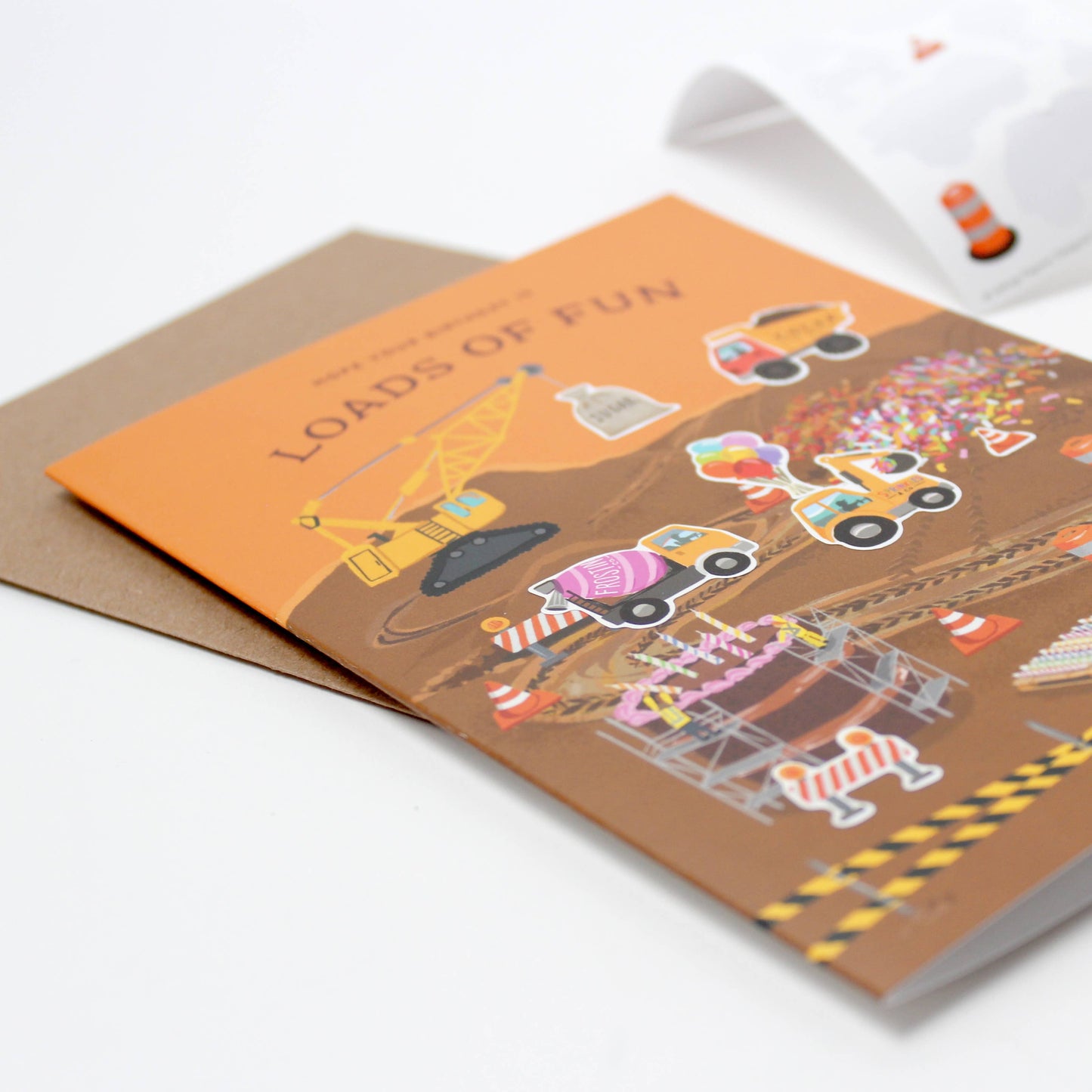 Sticker Scene Card | Construction Birthday